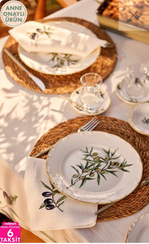 سرویس صبحانهخوری ۲۶ پارچه چینی از سری «Olive»