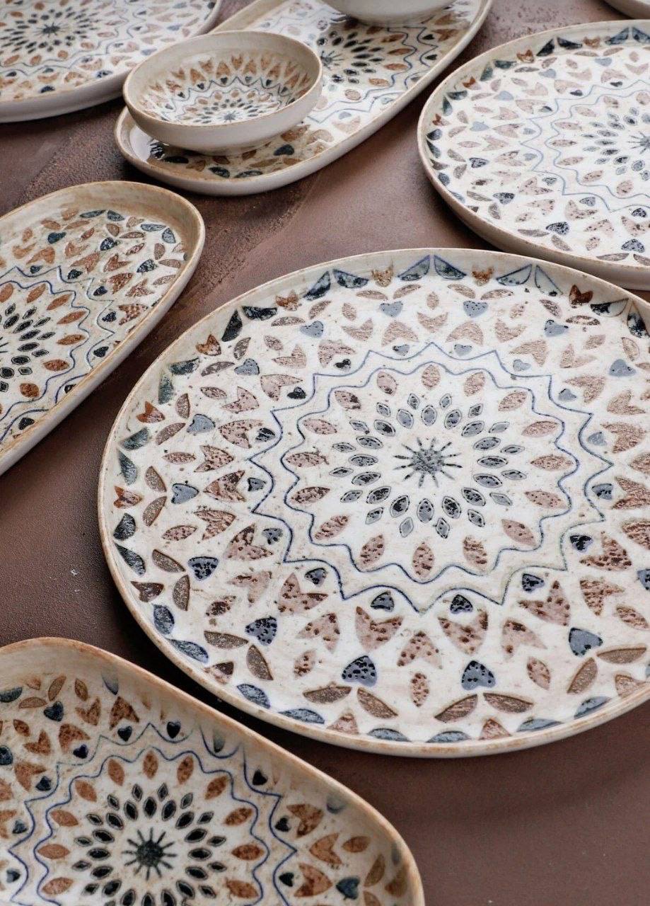 سرویس غذاخوری و صبحانه خوری  چینی  ۶ نفره برند رینارت