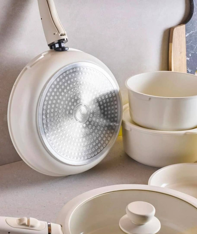 سرویس قابلمه 9 پارچه دسته جداشونده پرُوتی (Perotti Beta) از آلومینیوم دایکست